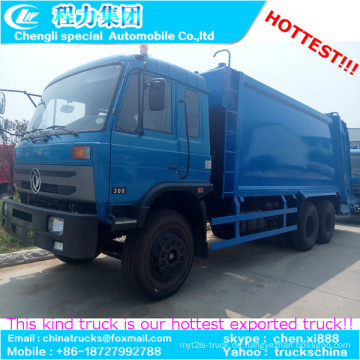 8-10cbm Dongfeng Wohnung Cab 4 X 2 Verdichter / komprimiert Garabge LKW